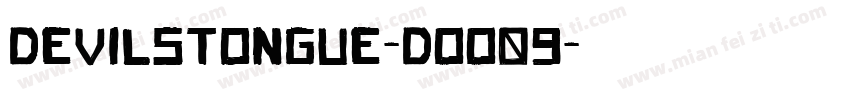 DevilsTongue-DOO09字体转换