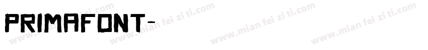 PrimaFont字体转换