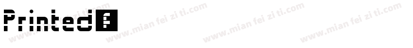 Printed字体字体转换