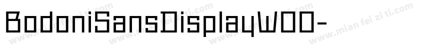 BodoniSansDisplayW00字体转换