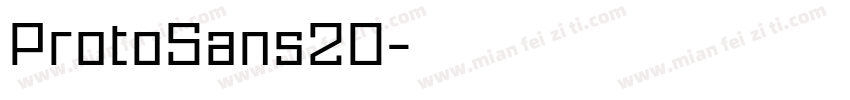 ProtoSans20字体转换