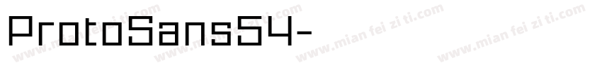 ProtoSans54字体转换