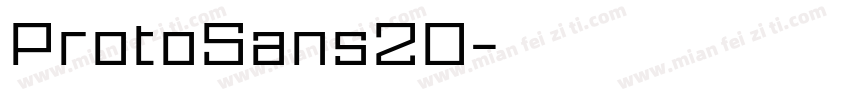 ProtoSans20字体转换