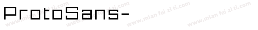 ProtoSans字体转换