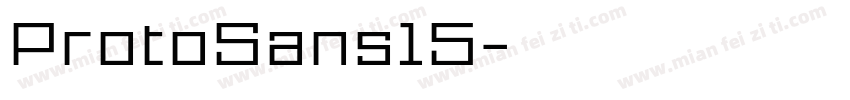 ProtoSans15字体转换