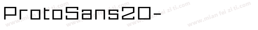 ProtoSans20字体转换