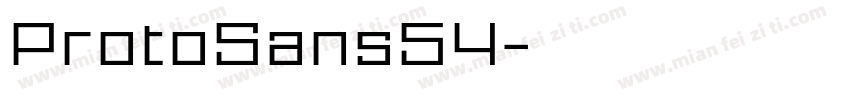 ProtoSans54字体转换