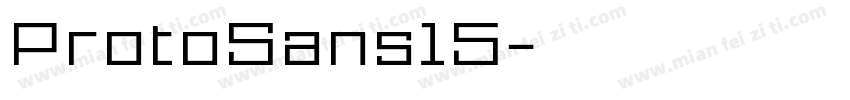 ProtoSans15字体转换