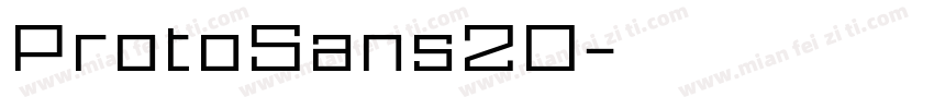 ProtoSans20字体转换