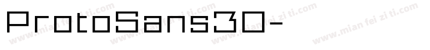 ProtoSans30字体转换