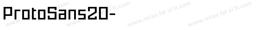 ProtoSans20字体转换