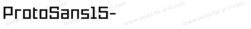 ProtoSans15字体转换