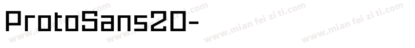 ProtoSans20字体转换