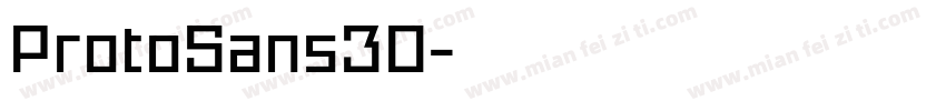 ProtoSans30字体转换