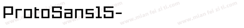 ProtoSans15字体转换