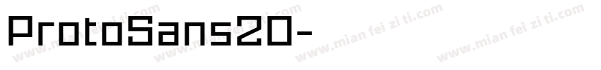 ProtoSans20字体转换