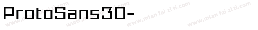 ProtoSans30字体转换
