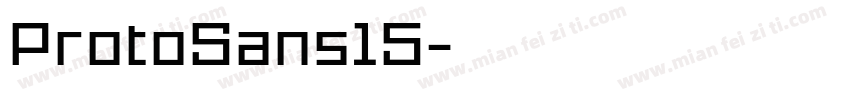 ProtoSans15字体转换