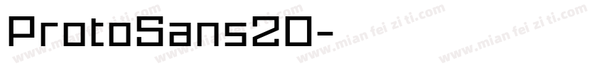 ProtoSans20字体转换