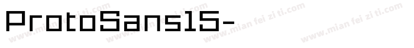 ProtoSans15字体转换