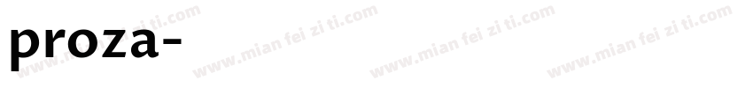 proza字体转换