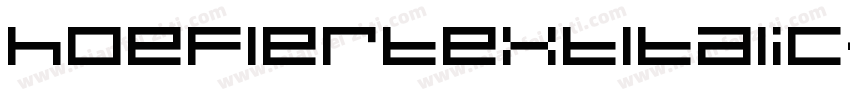 hoeflertextltalic字体转换