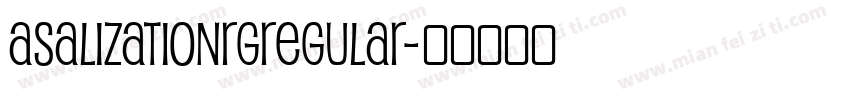 asalizationRgRegular字体转换