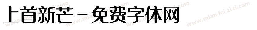 上首新芒字体转换