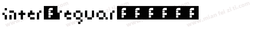 Inter-reguar字体转换
