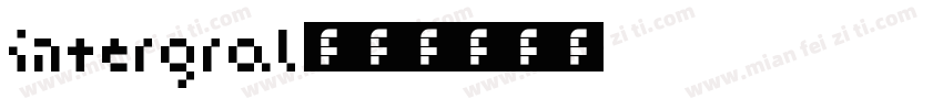 intergral字体转换
