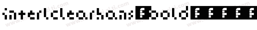 interlclearhans-bold字体转换