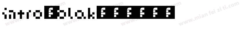 intro-blak字体转换