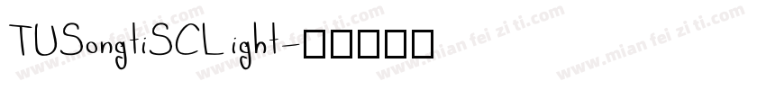 TUSongtiSCLight字体转换