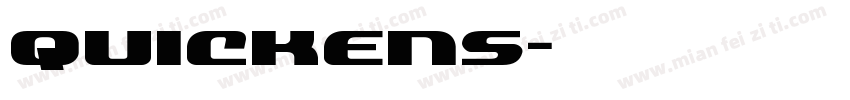 quickens字体转换