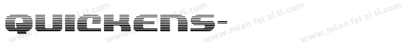 quickens字体转换