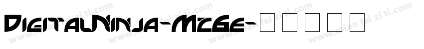DigitalNinja-Mz6e字体转换