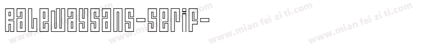 Ralewaysans-serif字体转换