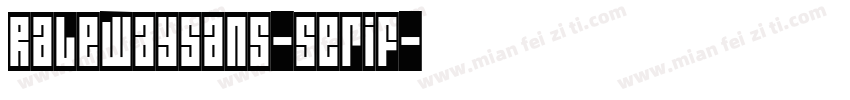 Ralewaysans-serif字体转换