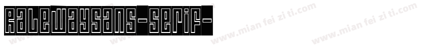 Ralewaysans-serif字体转换