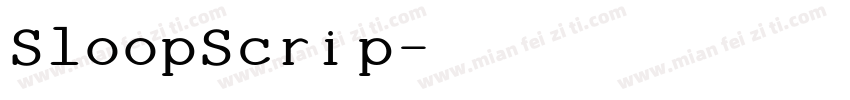 SloopScrip字体转换