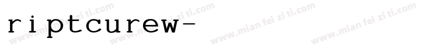 riptcurew字体转换