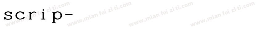 scrip字体转换