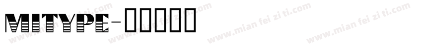 mitype字体转换
