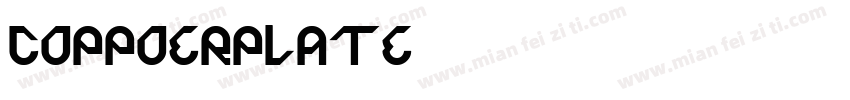 COPPOERPLATE字体转换