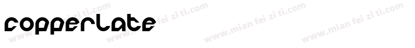 copperlate字体转换