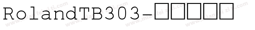 RolandTB303字体转换