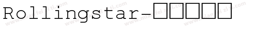 Rollingstar字体转换