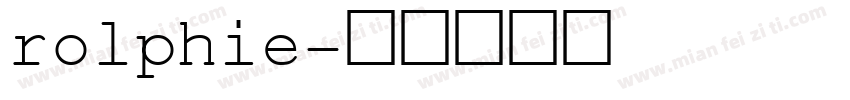 rolphie字体转换