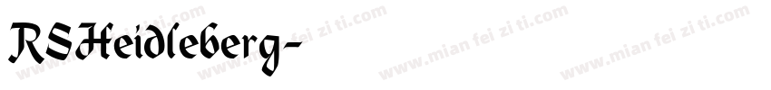 RSHeidleberg字体转换