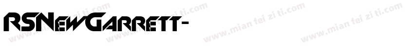 RSNewGarrett字体转换